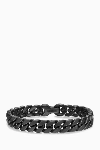 Curb Chain Link Bracelet in Titanium