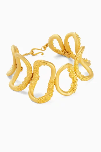 Cassandra Bracelet in 18kt Gold-plated Brass