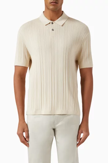 Damian Polo Shirt in Cotton Knit