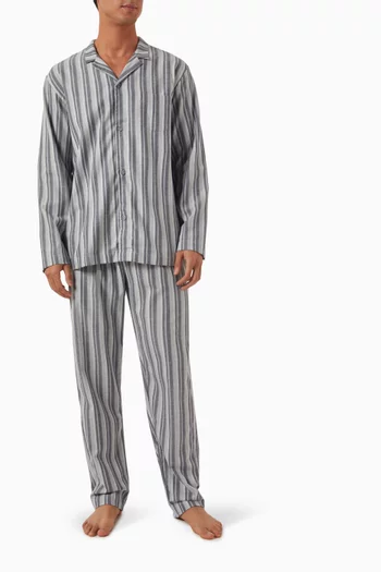 Flannel Pyjama Set in Recycled-cotton