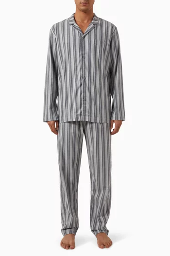 Flannel Pyjama Set in Recycled-cotton