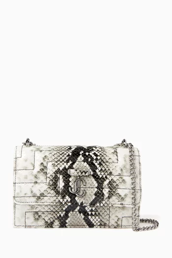 Bohemia Chain Bag in Snake-embossed Leather