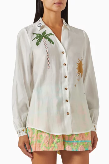 Miley Long-sleeve Printed Shirt