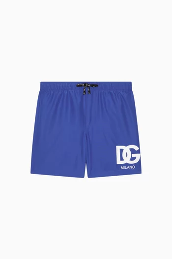 Logo-print Swim Shorts in Technical Fabric