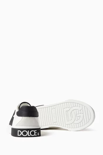 Portofino Logo Sneakers in Leather