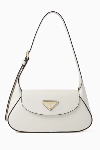 Small Flap Shoulder Bag in Leather