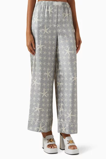 Stella Marina Pants in Silk Twill