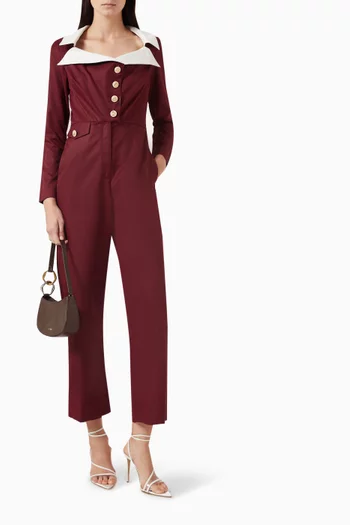 Alexandra Collared Jumpsuit