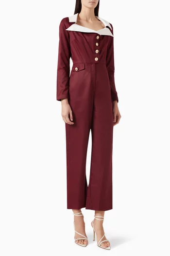 Alexandra Collared Jumpsuit