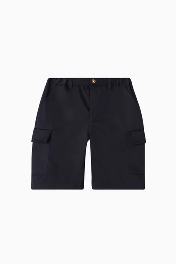 Cargo Shorts in Satin Gabardine