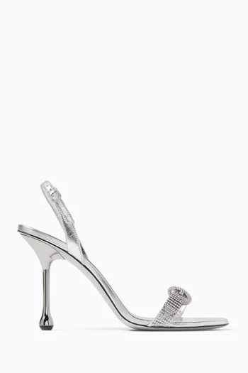 Tabitha 95 Sandals in Metallic Leather