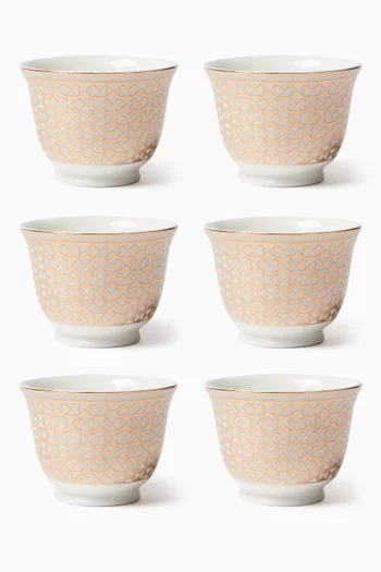 Cawa Chaffe Cups in Porcelain, Set of 6