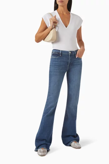 Le High Flare Jeans in Denim