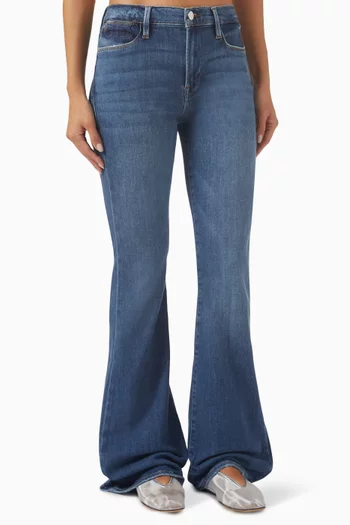 Le High Flare Jeans in Denim
