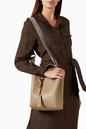 My EA Logo Tote Bag in Faux Leather