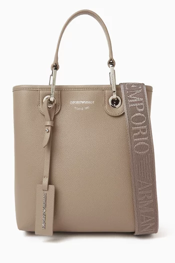 My EA Logo Tote Bag in Faux Leather