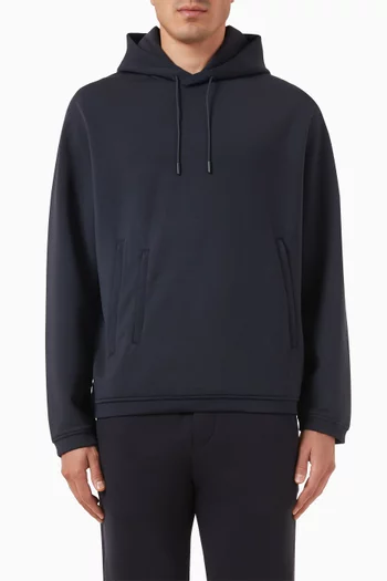 EA Logo Hoodie in Double-jersey