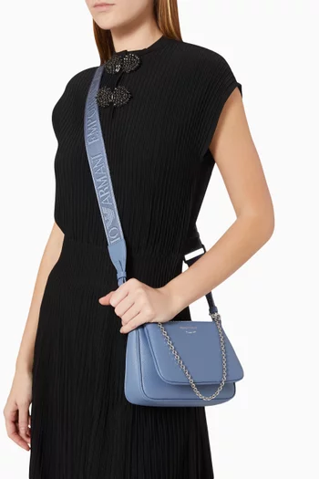 Mini Pouchette Bag in Deer-print Faux Leather