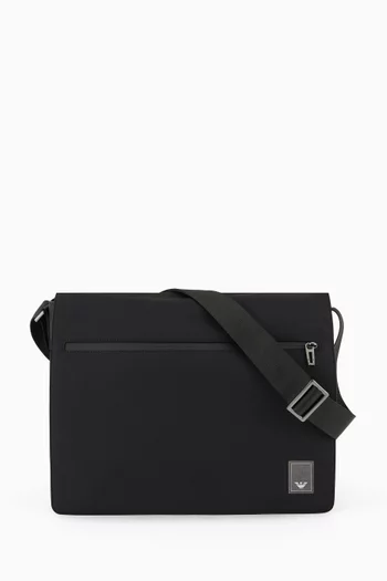 Logo Messenger Bag in Nylon