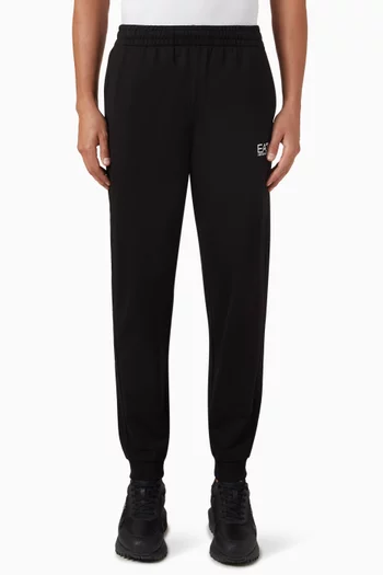 EA7 Logo Sweatpants in Cotton