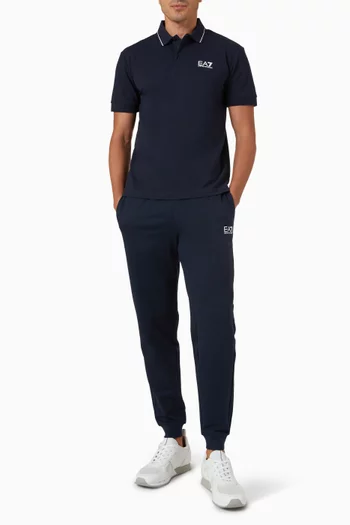 EA7 Logo Sweatpants in Cotton