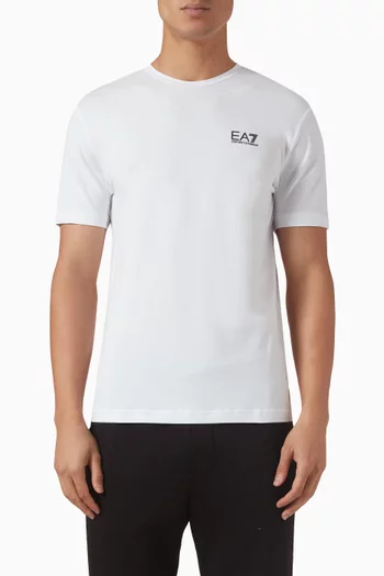 EA7 Logo T-shirt in Cotton