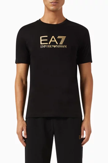 EA7 Logo T-shirt in Cotton