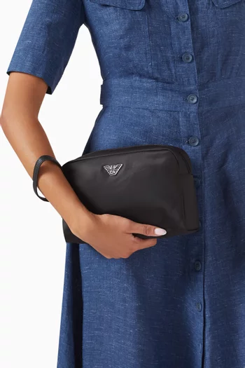 Eagle Logo Beauty Case in Nylon