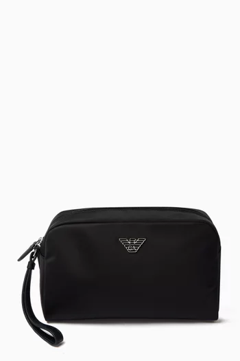 Eagle Logo Beauty Case in Nylon