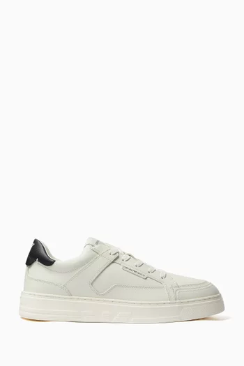 Eagle Logo Sneakers in Leather