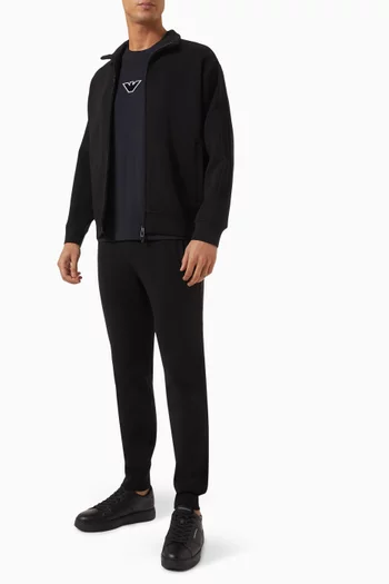 Tape Zip Jacket in Double-jersey