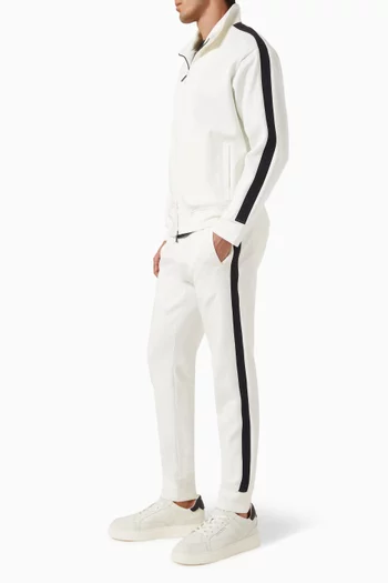 Tape Zip Jacket in Double-jersey