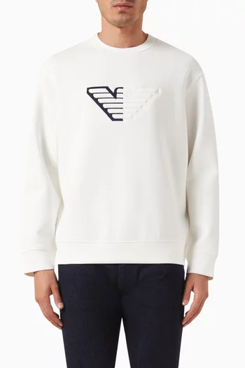 Logo Sweatshirt in Cotton-blend Jersey