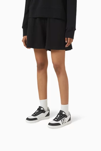 Logo Sneakers in Leather & Suede