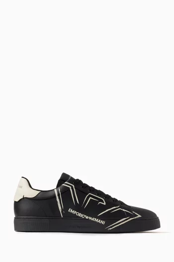 Emporio armani high top trainers clearance