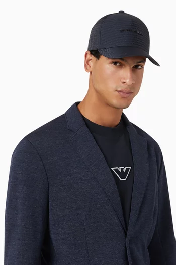 Logo Baseball Cap in Jacquard