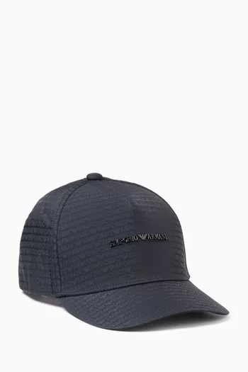 Logo Baseball Cap in Jacquard
