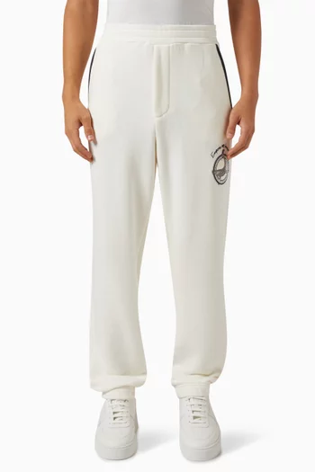 White armani joggers 2025