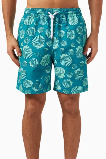 Copa Shell-print Board Swim Shorts