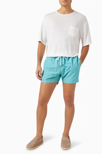 Angra Twill Swim Shorts in Recycled Polyester