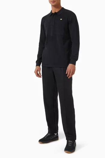Polo Sweater in Cotton-knit