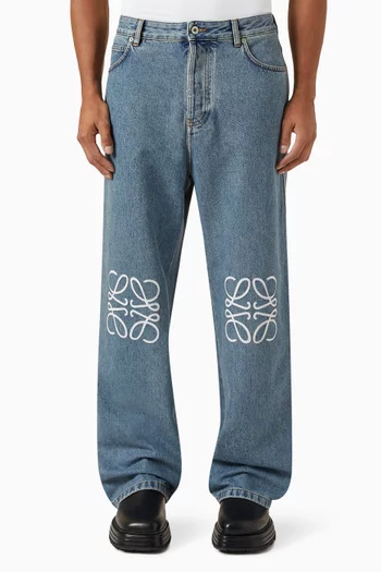 Anagram Baggy Jeans in Denim