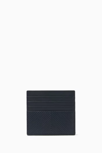 Open Cardholder in Textured Calfskin