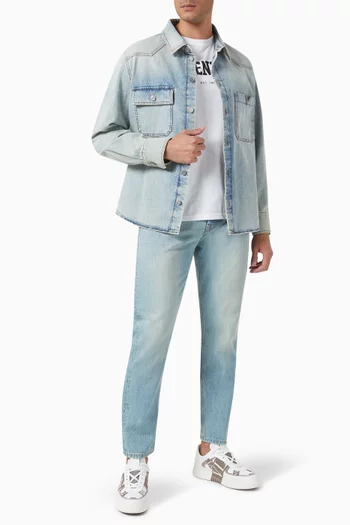 Valentino Garavani Shirt in Washed Denim