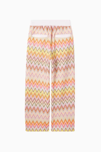 Zigzag Pattern Sweatpants