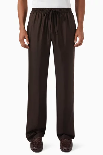 DG Embroidered Pants in Silk