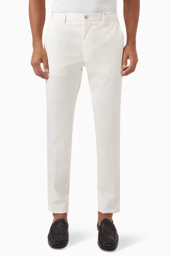 Straight-leg Pants in Cotton