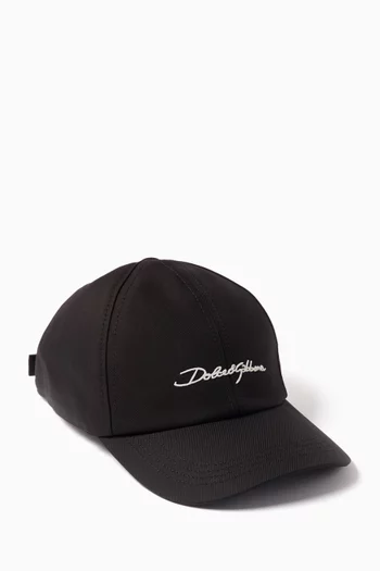 D&G Logo Baseball Cap in Cotton Drill