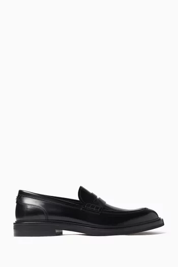 Logo Loafers in Calfskin Leather