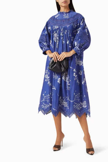 Lea Printed Tunic Dress in Cotton
